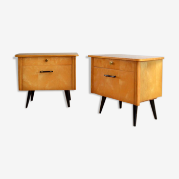 Pair of vintage bedside 1950s