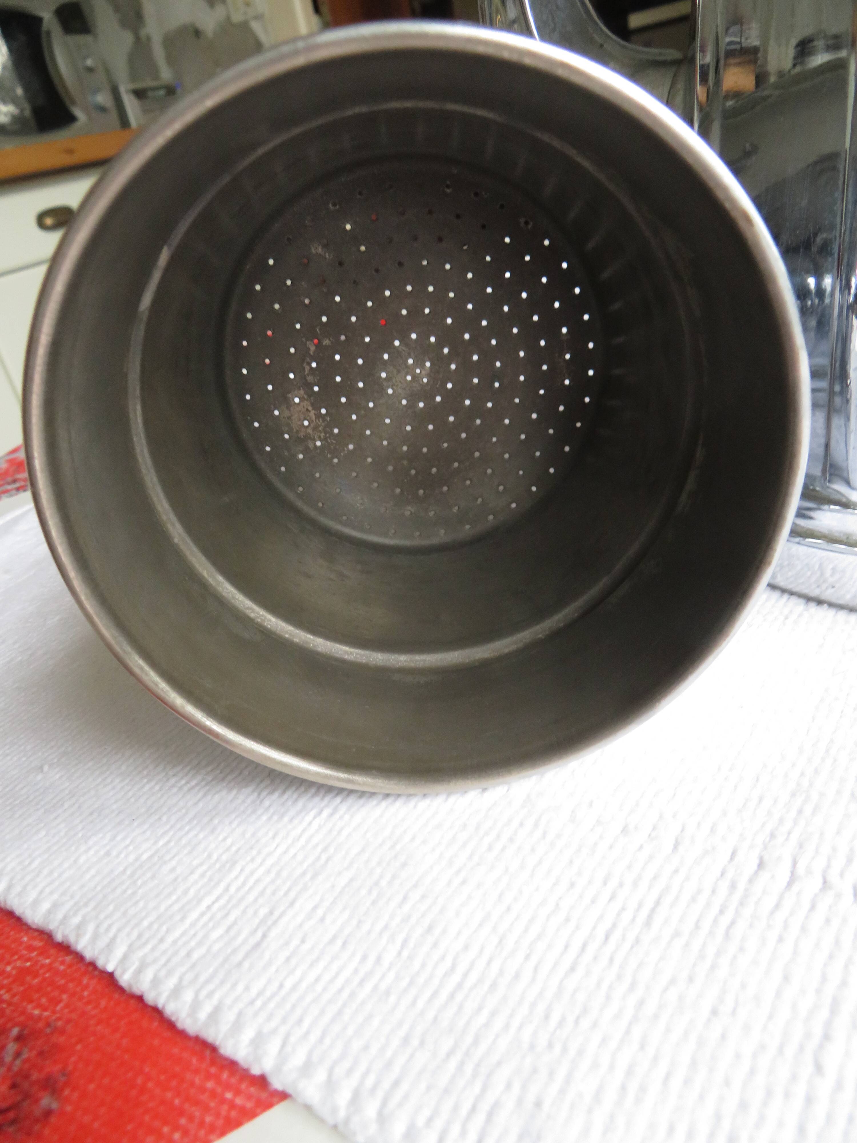 Chrome copper coffee maker