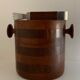 Scandinavian ice bucket in MCM Denmark teak and its ice claws