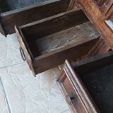 Louis XIV wardrobe in solid oak, 18th century