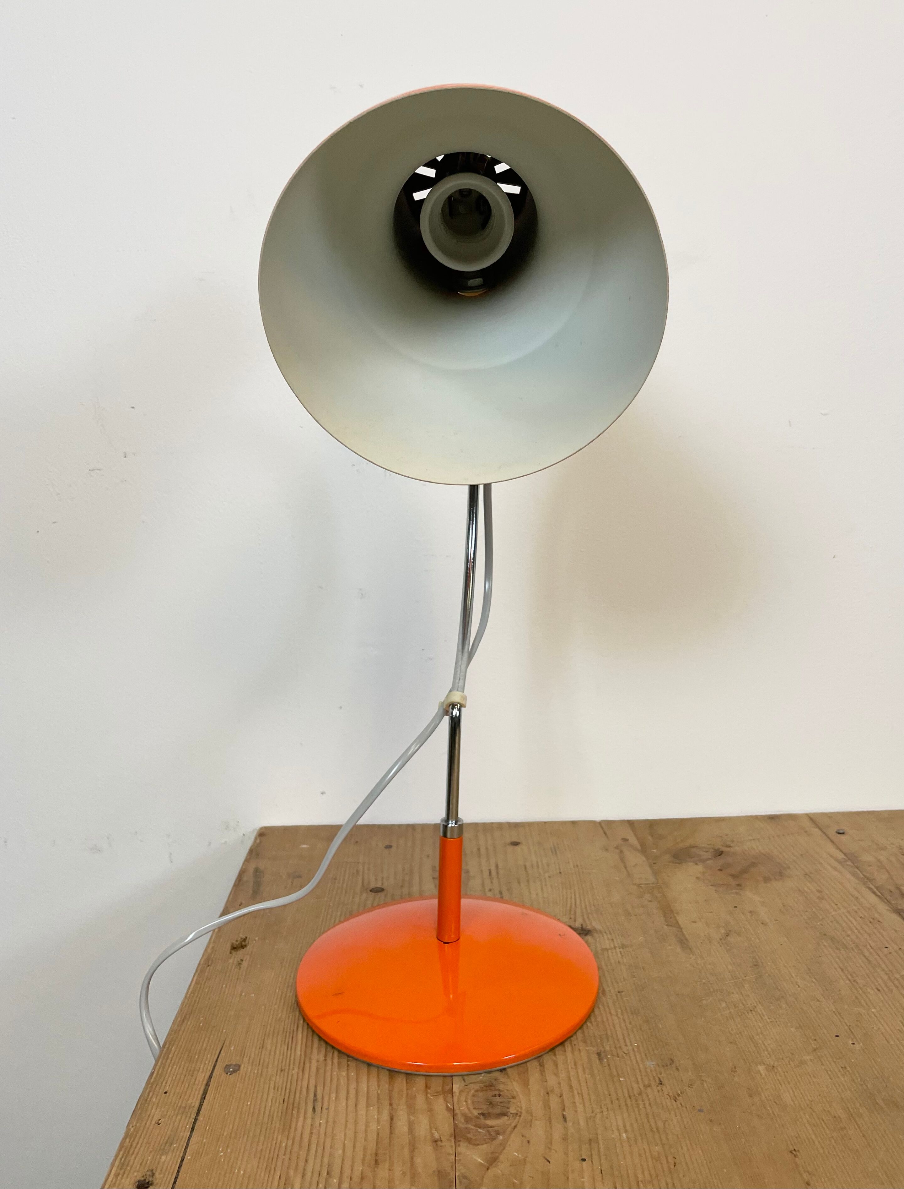 Orange Table Lamp by Josef Hurka for Napako, 1960s