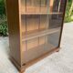 Vitrine anglaise vintage en bois