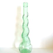 Three glass decanters from Empoli, Italy 1960