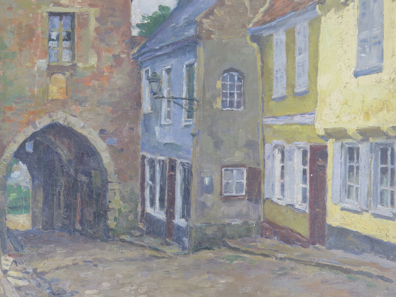 Antique painting by Pierre Boissart (1878-1944) signed country view B8