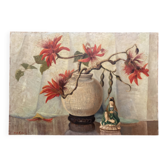 Frederik Anton KIEVITS (1887-1951), The Coral Tree, Oil on wood