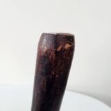 Old small solid wood milking stool