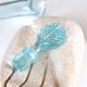 Turquoise blue glass decanter, golden décor, 5O years