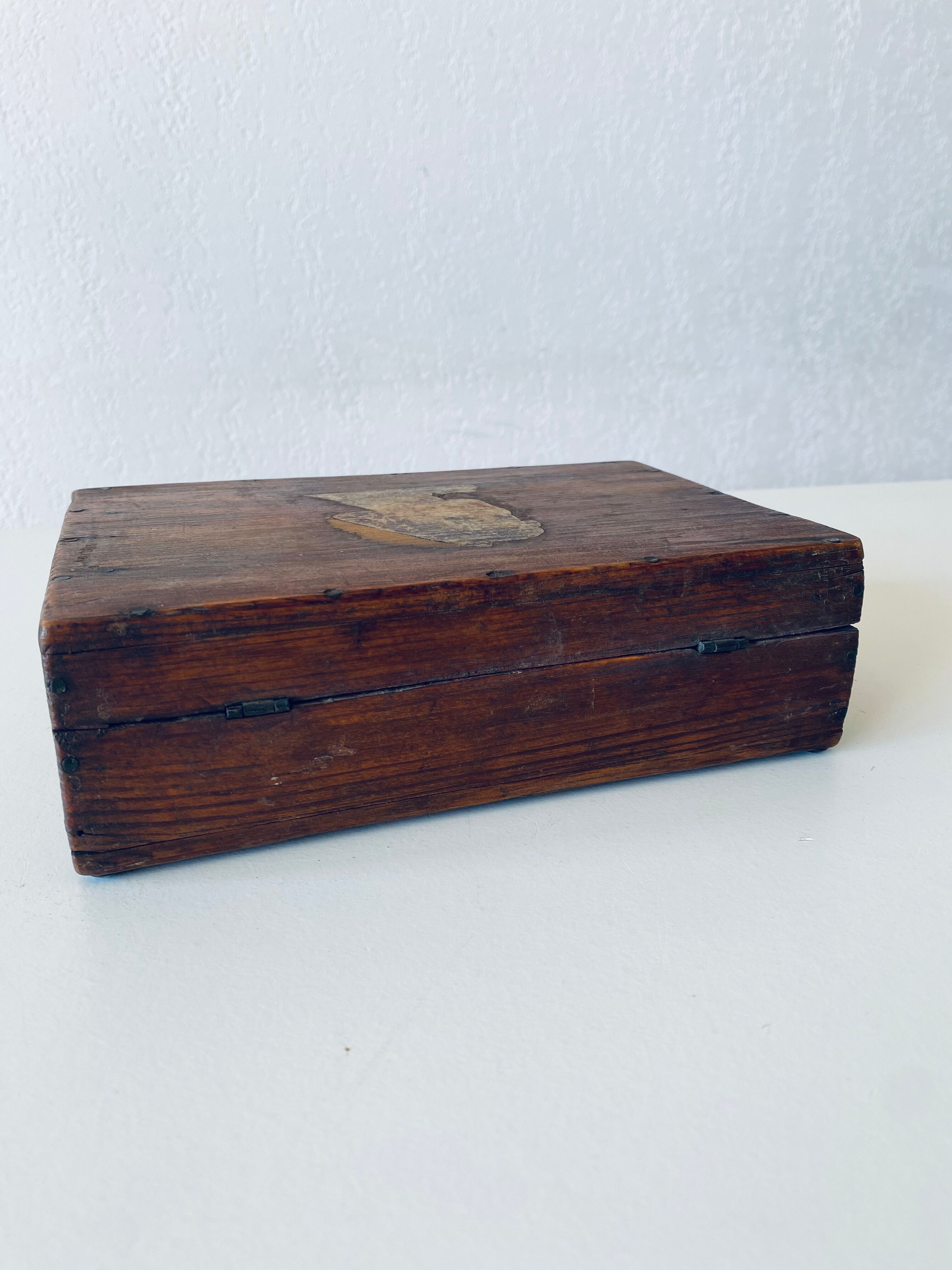 Antique box for artistic use