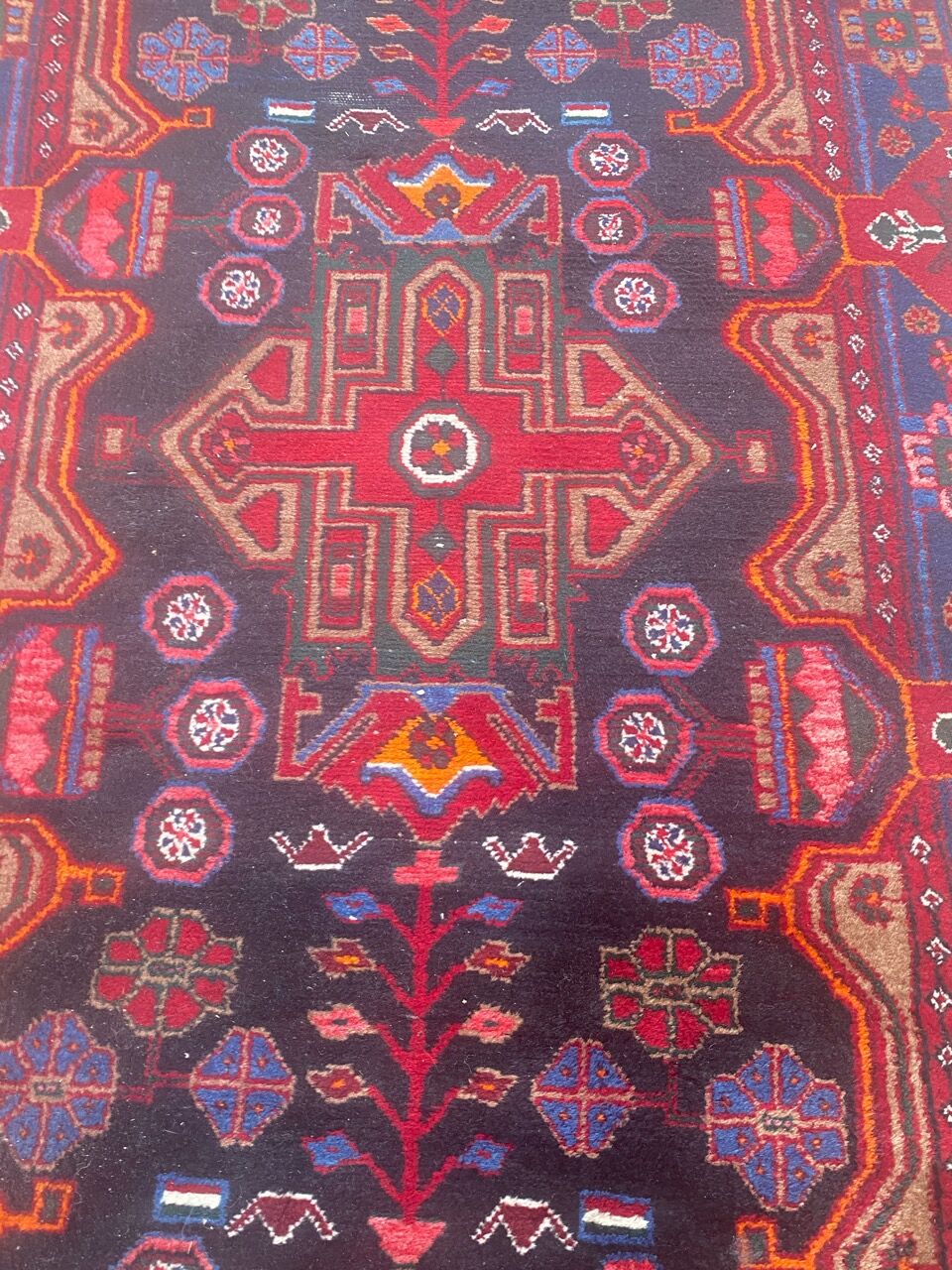 Persian carpet hamadan handmade 110x530