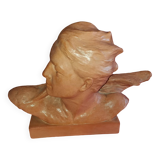 Mermoz terracotta bust R. Pollin