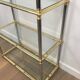 Neoclassical shelf with silver gunmetal patina and gilt metal