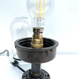 wall lamp or ceiling lamp cast steel gooseneck style 1930