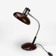 Desk lamp chrome and metal vintage chocolate