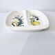 Partitioned plate in porcelain, dandelion model, Villeroy and Boch.
