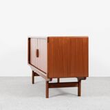 Mid-century Danish teak sideboard with tambour doors by Dyrlund 1960s - 170 cm