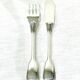Christofle – 12-piece silver-plated fish cutlery set, Chinon model
