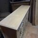 Low furniture in sanded/shot-blasted solid oak - Breton style