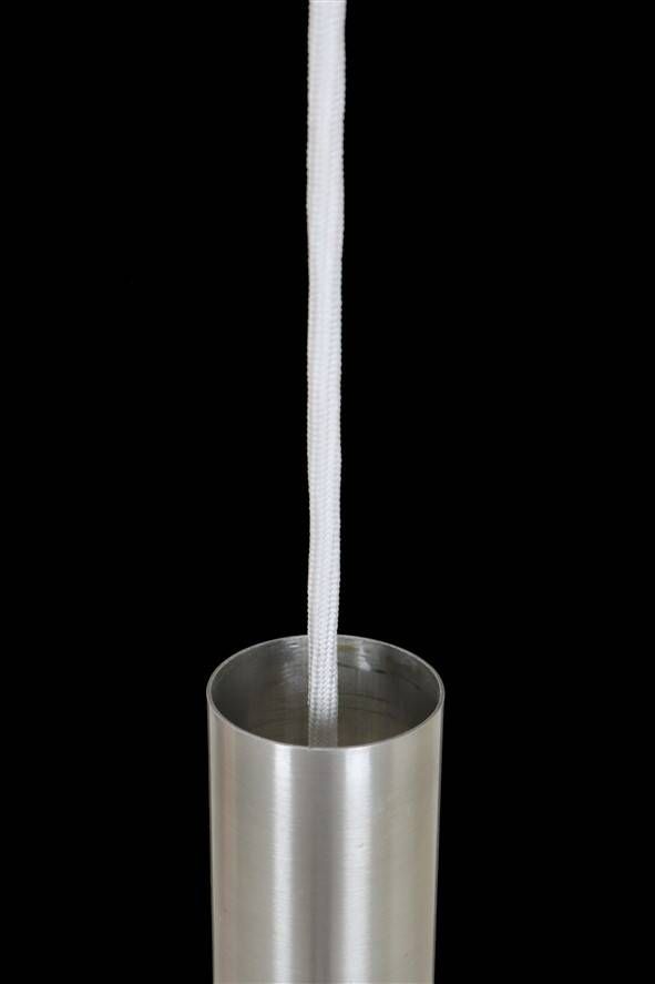 Rare pendant lamp / aluminum / opaline glass / Space Age / Mid-Century Danish Modern design / 1960s / 1970s
