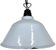 Industrial French Grey Enamel Factory Pendant Lamp, 1960s