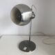 Vintage lamp 1960 table eyeball brushed steel Aluminor - 34 cm