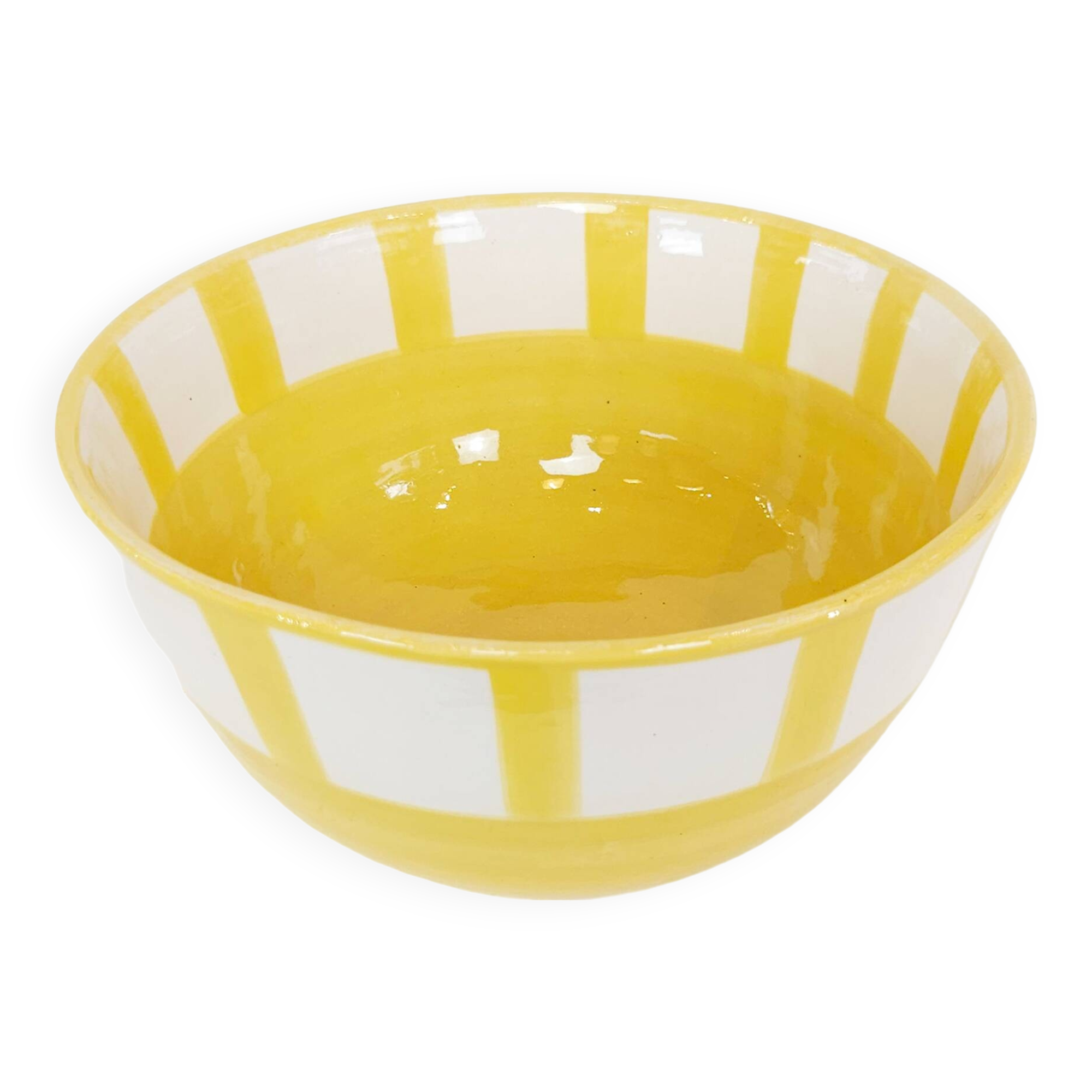 Large bowl - SOL yellow border