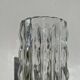 Vase en verre épais transparent