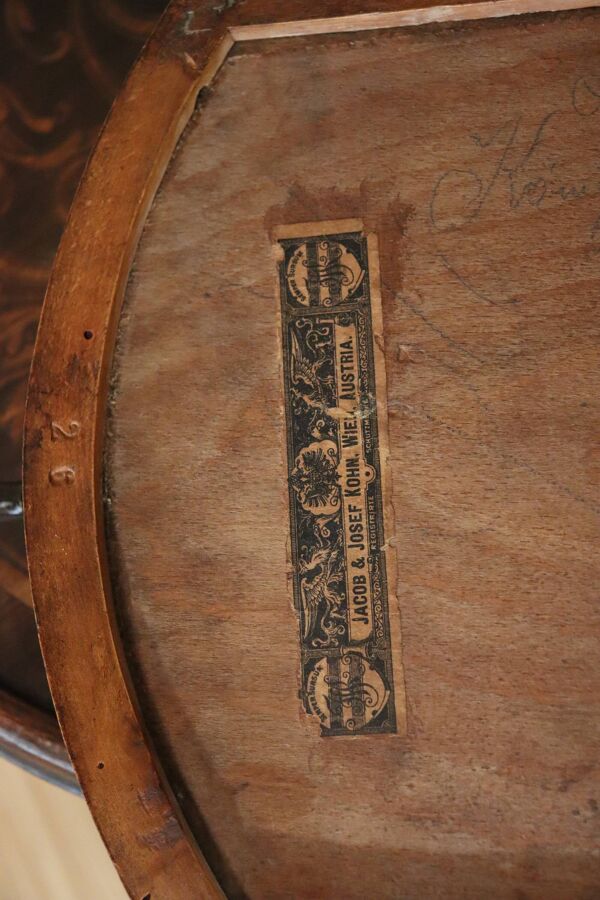 Meuble de toilette bois courbé style Thonet