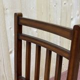 Suite of 12 English chairs nineteenth in mahogany and imitation leather