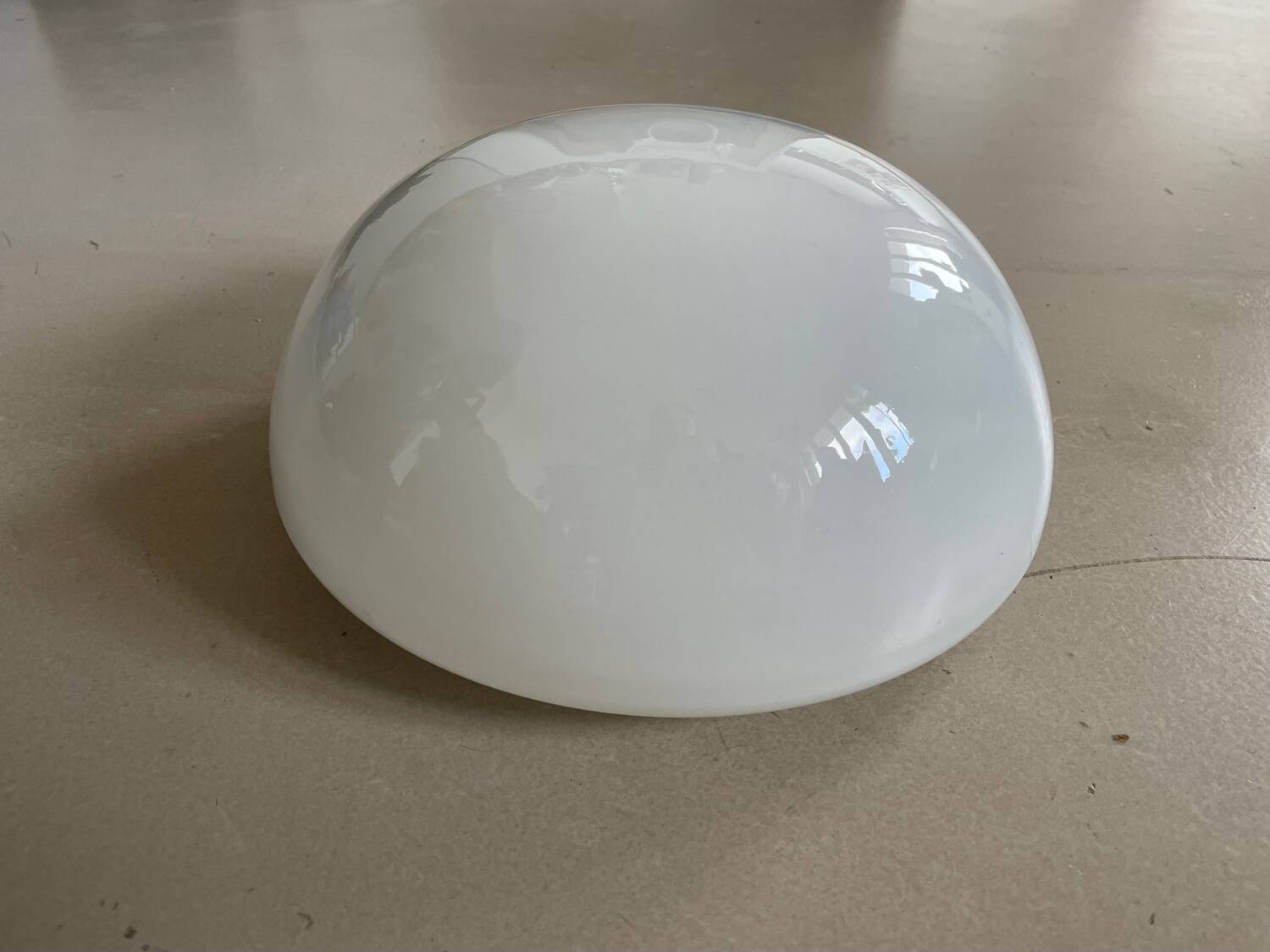 Set of 3 opaline wall lights