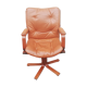 Vintage leather office armchair