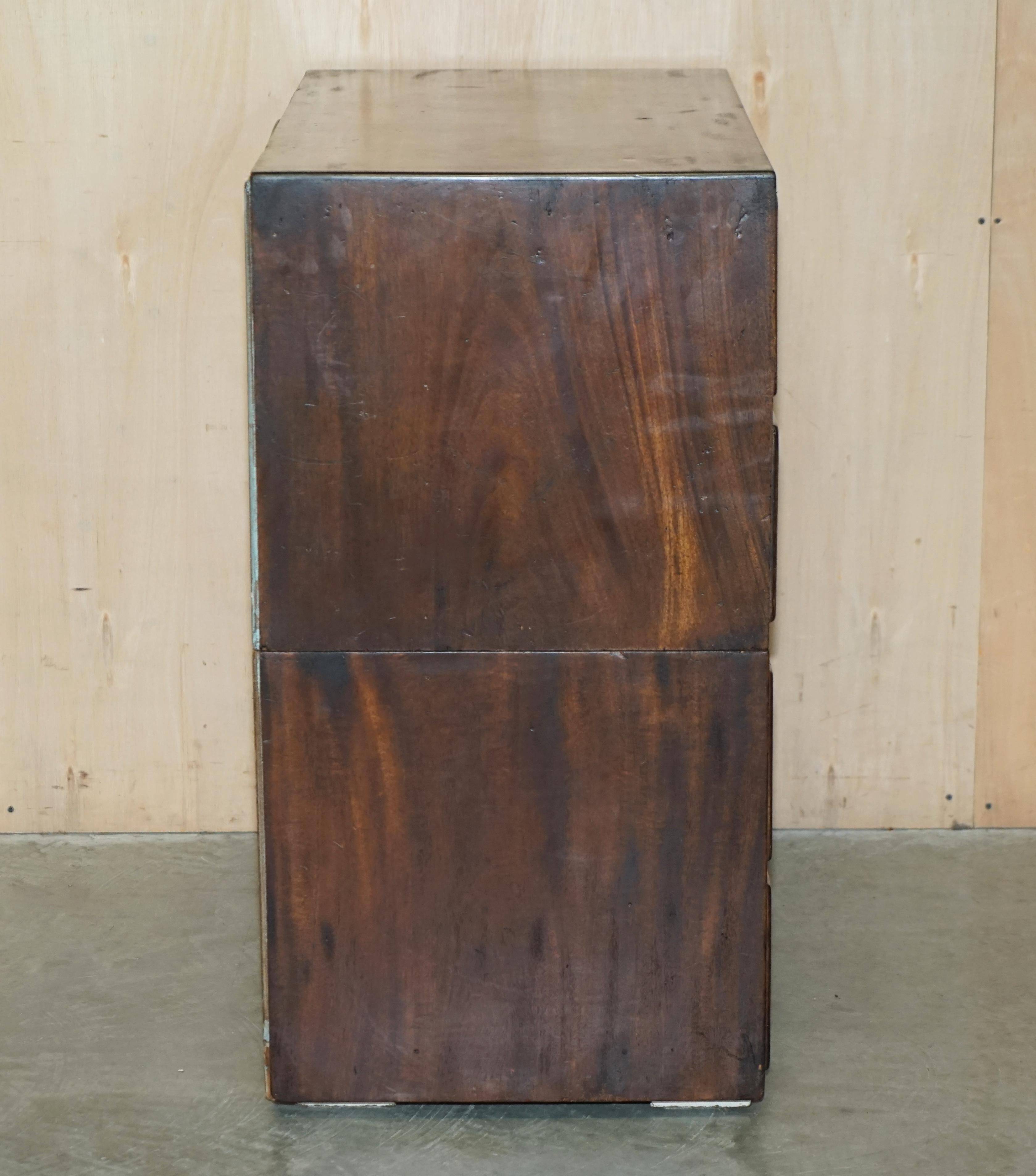 Military campaign chest in mahogany circa 1880