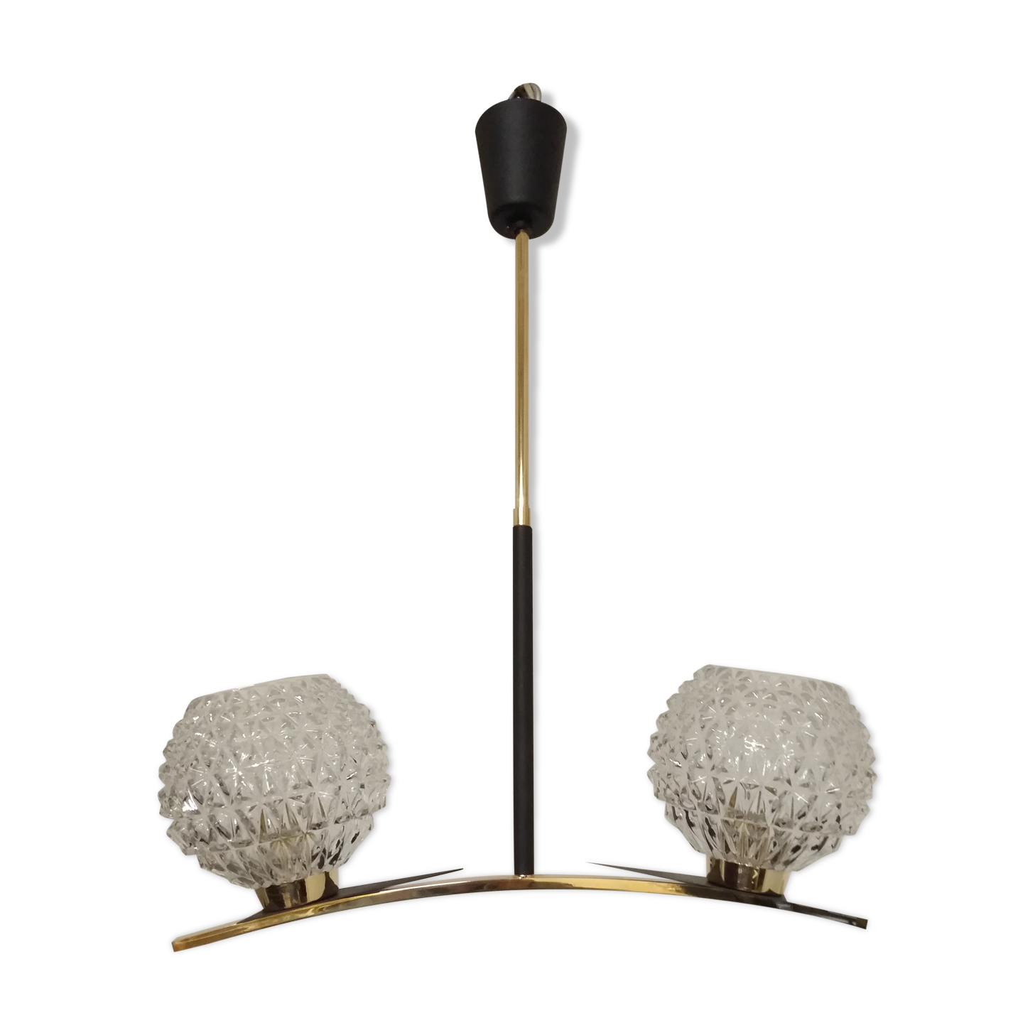 Arlus 2-fire chandelier from the 1950s