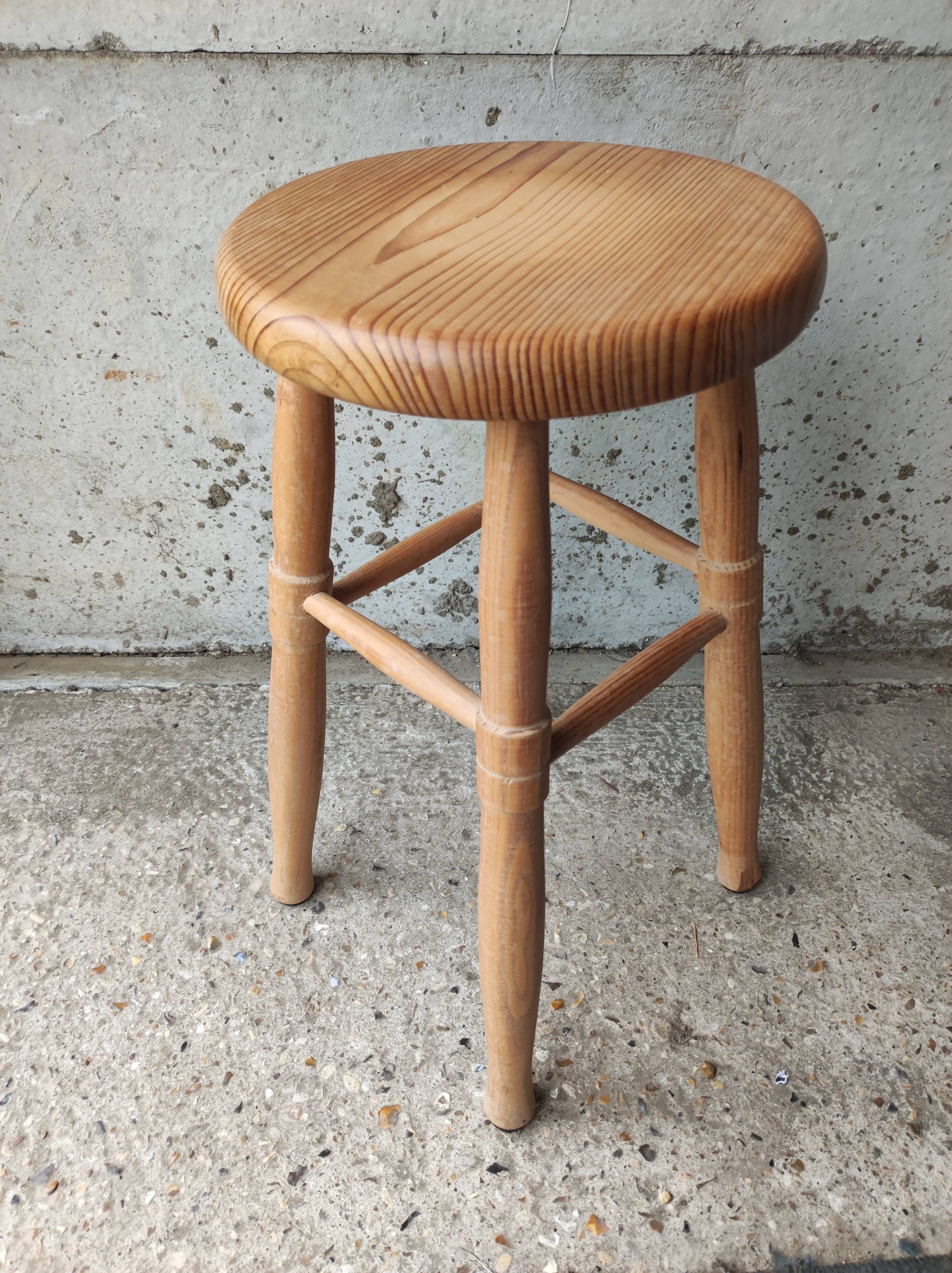 Vintage solid wood stool