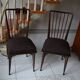 Pair of vintage charles Ramos chairs solid beech