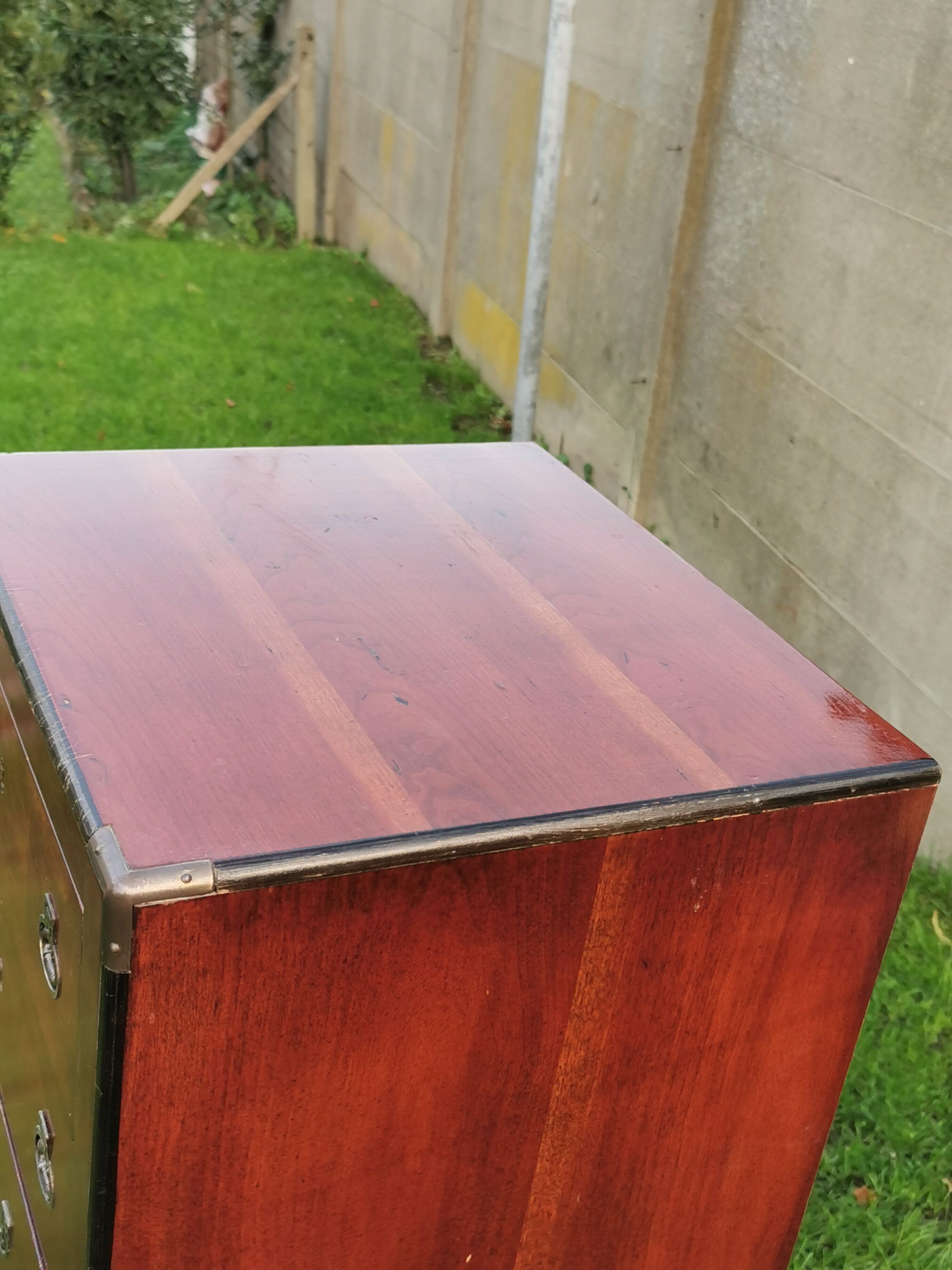 Navy weekly in solid mahogany, 7 drawers, National Airy, Type Glasgow