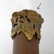 Angelo Brotto - Murano glass and bronze chandelier - Mid-Century - Esperia,