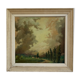 Landscape painting by Émile-Henry Tilmans 1945
