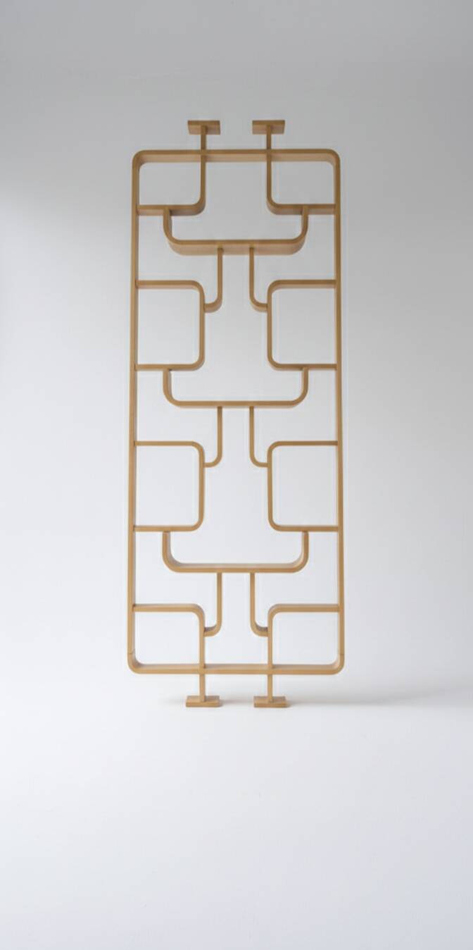 Claustra by Ludvik Volak - 1960 - mid-century partition curved wood