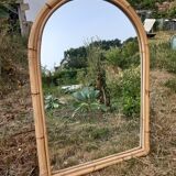 Light color bamboo mirror 85X60