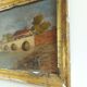 Tableau , peinture , huile sur bois