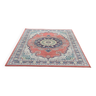 Kasan burgundy red combed wool oriental rug 200x300cm