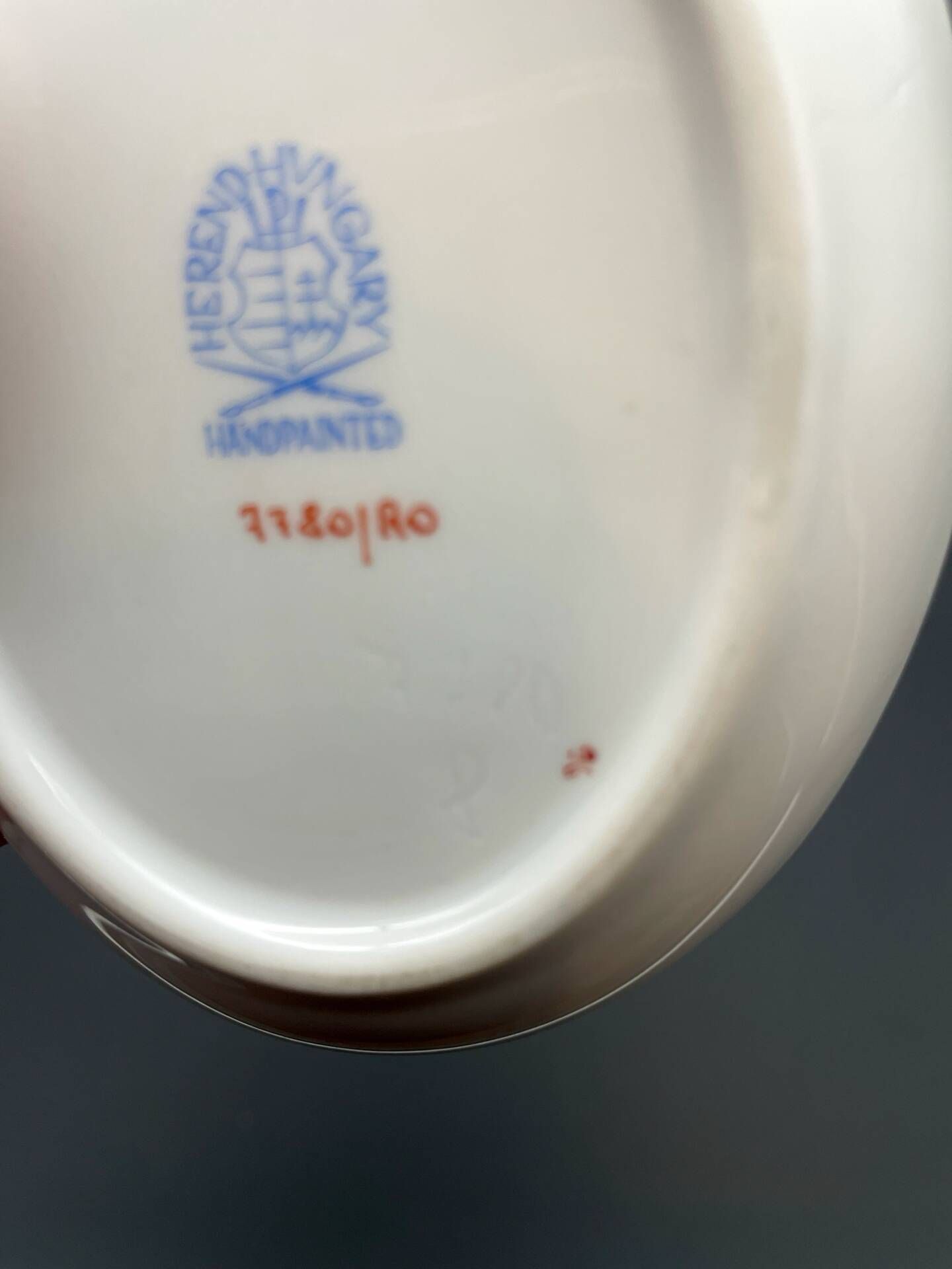 Small oval dish Herend Rothschild Birds – painted porcelain