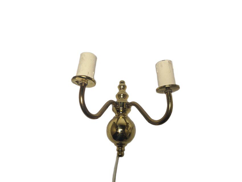 Two-armed wall lamp, Sweden, 1970s