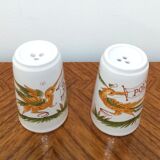 Duo pepper salt shaker in Moustiers earthenware