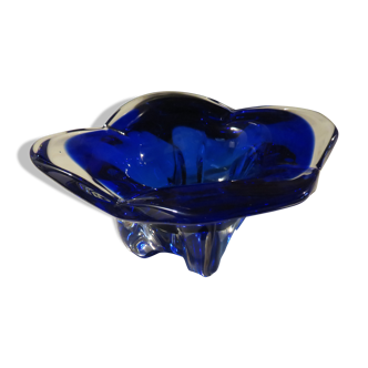 Cobalt blue Murano ashtray
