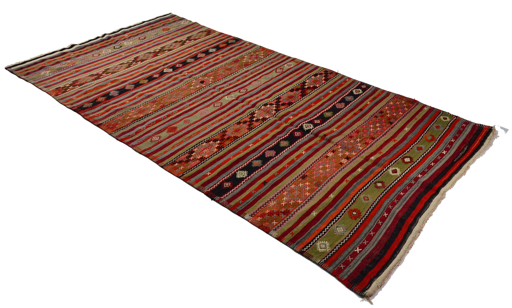 Anatolian handmade kilim rug 373 cm x 295 cm