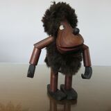 Personnage scandinave en teck articulé "homme des cavernes" années 60 70
