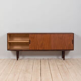 Danish mid century teak sideboard on tapered legs, 1970s