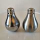 Salt and pepper maker "bidibule" in metal design 70s - 80s