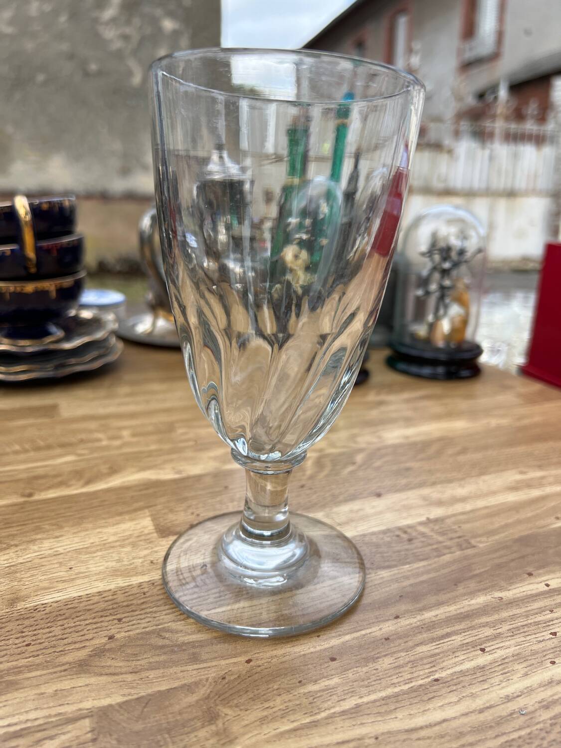Large 19th century absinthe glass